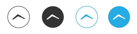 Boomerang icon symbol design template. Vector 10 eps.のイラスト素材