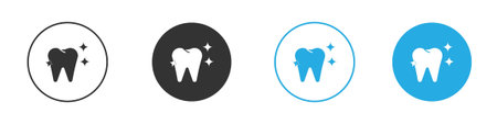 clean tooth icon symbol design template. Vector 10 eps.のイラスト素材