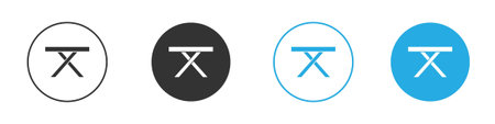 Camping table icon symbol design template. Vector 10 eps.のイラスト素材
