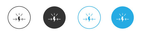 Conflict icon symbol design template. Vector 10 eps.