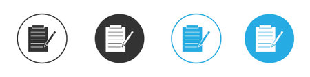 Declarations icon symbol design template. Vector 10 eps.