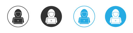 Hacker icon symbol design template. Vector 10 eps.のイラスト素材