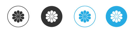 Flower icon symbol design template. Vector 10 eps.のイラスト素材