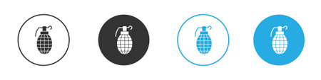 Hand grenade icon symbol design template. Vector 10 eps.のイラスト素材