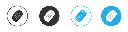 Hot dog icon symbol design template. Vector 10 eps.のイラスト素材