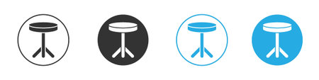 Stool icon symbol design template. Vector 10 eps.のイラスト素材