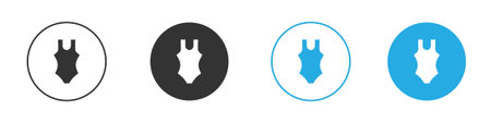 Swimsuit icon symbol design template. Vector 10 eps.のイラスト素材