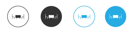 Dinner table icon symbol design template. Vector 10 eps.のイラスト素材