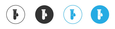 Blood test icon symbol design template. Vector 10 eps.のイラスト素材