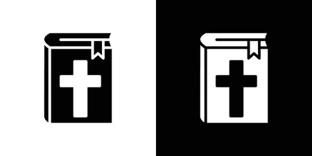 Bible icon illustration vector simple designsのイラスト素材