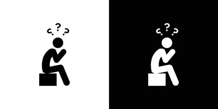 Depression icon illustration vector simple designsのイラスト素材