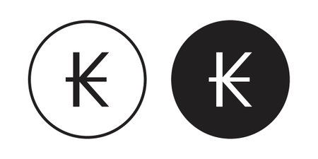 Kip icons Concepts. black solid and line stroke designs for web and app useのイラスト素材