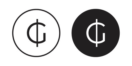Guarani sign icons Concepts. black solid and line stroke designs for web and app useのイラスト素材