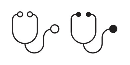 Check up icon logo design element. minimalist style iconsのイラスト素材