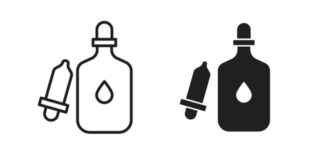 Serum icon logo design element. minimalist style iconsのイラスト素材