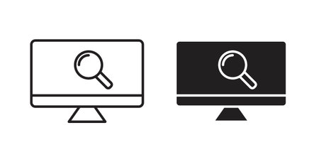 Browsing icon element for design projectsのイラスト素材