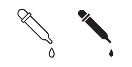 Eye dropper icon element for design projectsのイラスト素材