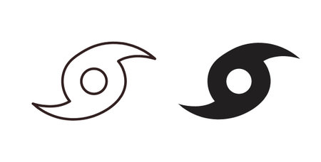 Hurricane icon element for design projectsのイラスト素材
