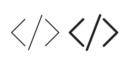 Code icon element for design projectsのイラスト素材