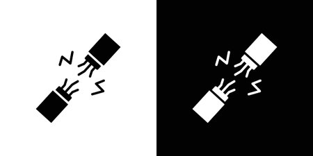Broken Wire Icon icon vector illustration glyph style designs for web.のイラスト素材