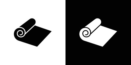 Carpet roll icon vector illustration glyph style designs for web.のイラスト素材