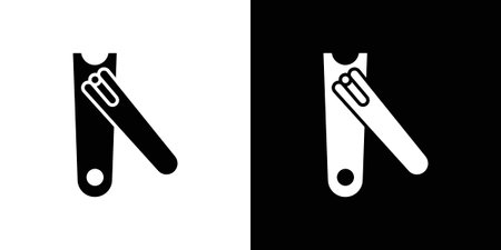 Nail clippers icon vector illustration glyph style designs for web.のイラスト素材