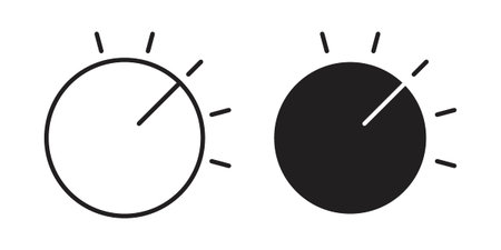 Dimmer icons suitable for infographics, websites and print media and interfaces. Line vector icon.のイラスト素材