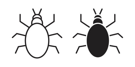 Louse icons suitable for infographics, websites and print media and interfaces. Line vector icon.のイラスト素材