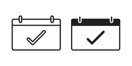 Reservation icons suitable for infographics, websites and print media and interfaces. Line vector icon.のイラスト素材