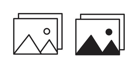 Gallery icon. Trendy Flat style for graphic design, Website, UI. EPS10