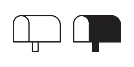 Mailbox icon. Trendy Flat style for graphic design, Website, UI. EPS10