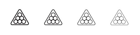 Snooker icon. Simple graphic element set