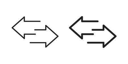 Data transfer icon. linear style sign for mobile concept and website ui designのイラスト素材