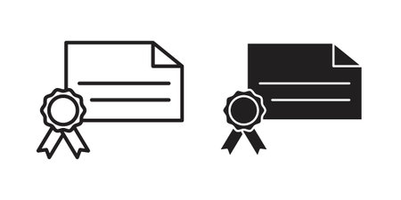 Diploma icon. linear style sign for mobile concept and website ui designのイラスト素材