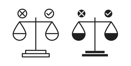 Ethics icon vector Illustration and outline Icons. vector silhouette.のイラスト素材