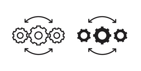 Operation icon vector Illustration and outline Icons. vector silhouette.のイラスト素材