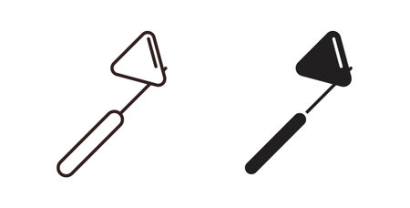 reflex hammer icon vector Illustration and outline Icons. vector silhouette.のイラスト素材