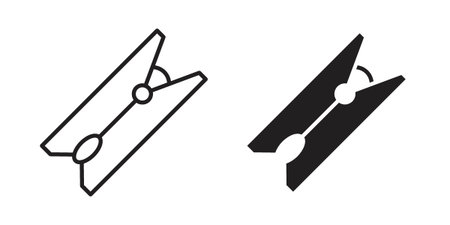 Clothespin icon. Vector Isolated Illustration for web design.のイラスト素材