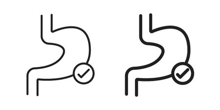 Digestion icon. Vector Isolated Illustration for web design.のイラスト素材