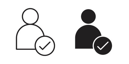 Hired icon. Vector Isolated Illustration for web design.のイラスト素材