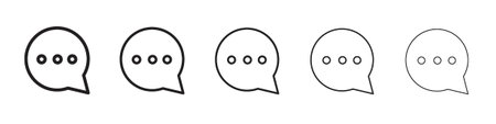 Comment icon. Thin line illustration. outline drawing, Editable stroke