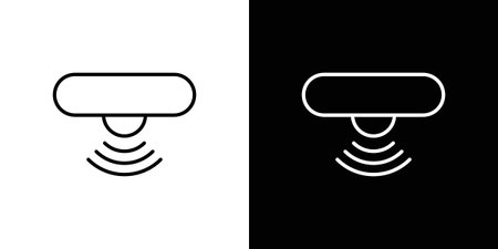 Motion sensor icons. Minimal vector icons pack for webのイラスト素材