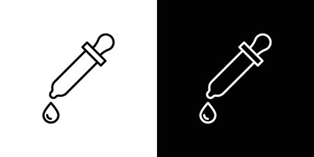 Pipette icons. Minimal vector icons pack for webのイラスト素材
