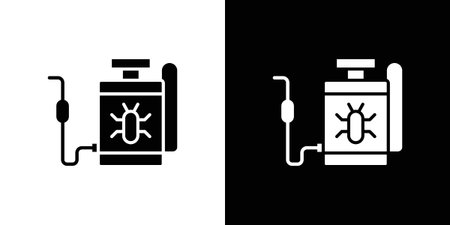 Pesticide icon in modern thin line and glyph concept.のイラスト素材