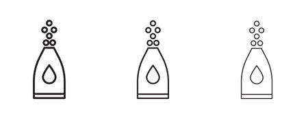 Humidifier icon in stroke art design versions. EPS 10のイラスト素材
