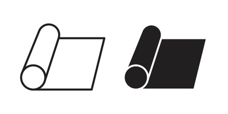 Aluminum foil icon. simple thin line icon vector illustration pack on whiteのイラスト素材