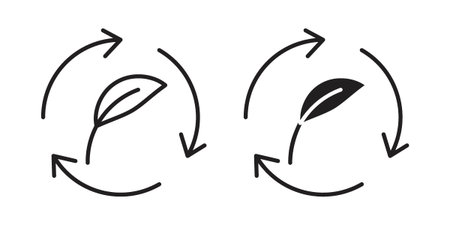 Alternative energy icon. simple thin line icon vector illustration pack on whiteのイラスト素材