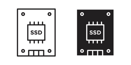 SSD icon and symbol. Vector illustration.epsのイラスト素材