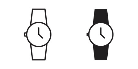 Watch icon and symbol. Vector illustration.epsのイラスト素材