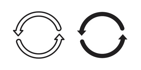Refresh icon and symbol. Vector illustration.eps